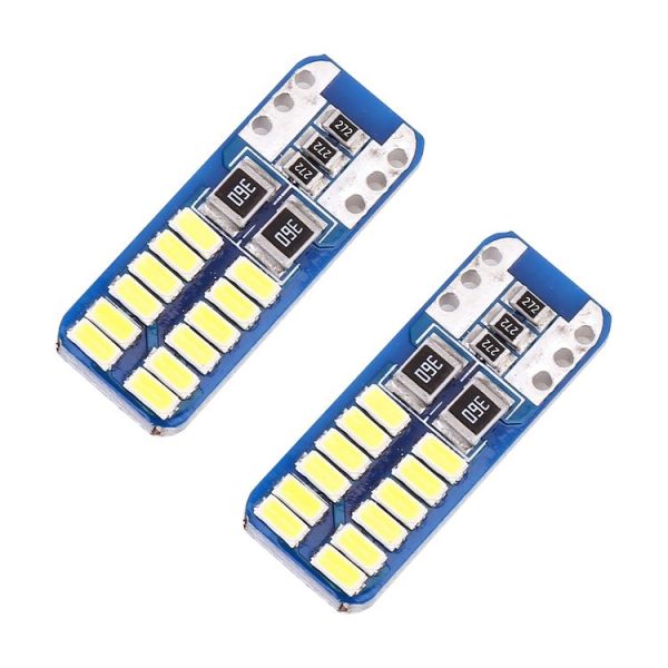 2 PCS T10 / W5W / 168 / 194 DC12V 1.4W 6000K 90LM 12LEDs SMD-3014 Car Reading Lamp Clearance Light, with Decoder - Image 2
