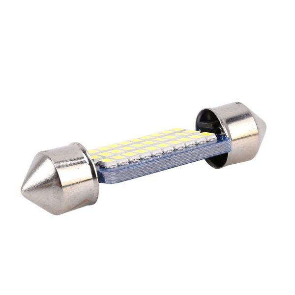 2 PCS 36mm DC12V / 1.5W / 6000K / 100LM 30LEDs SMD-3014 Car License Plate Light / Dome Light, with Decoder - Image 4