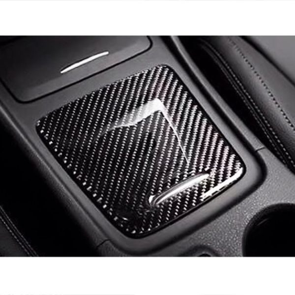 Car Carbon Fiber Storage Box Panel Decorative Sticker for Mercedes-Benz GLA 2015-2018 - Image 6