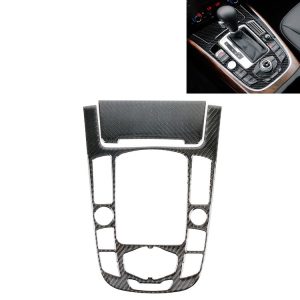 2 PCS Car Carbon Fiber Gear Panel Decorative Sticker for Audi A4L / A5 / Q5 2009-2016