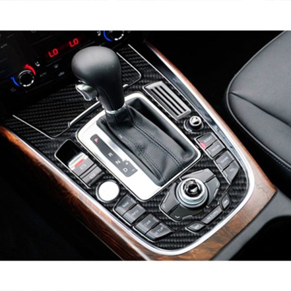 2 PCS Car Carbon Fiber Gear Panel Decorative Sticker for Audi A4L / A5 / Q5 2009-2016 - Image 6