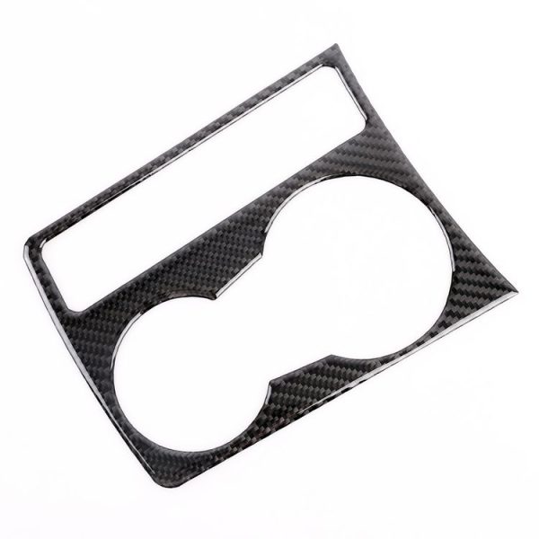 Car Carbon Fiber Water Cup Holder Decorative Sticker for Audi A4L / A5 / Q5 2009-2016 - Image 2