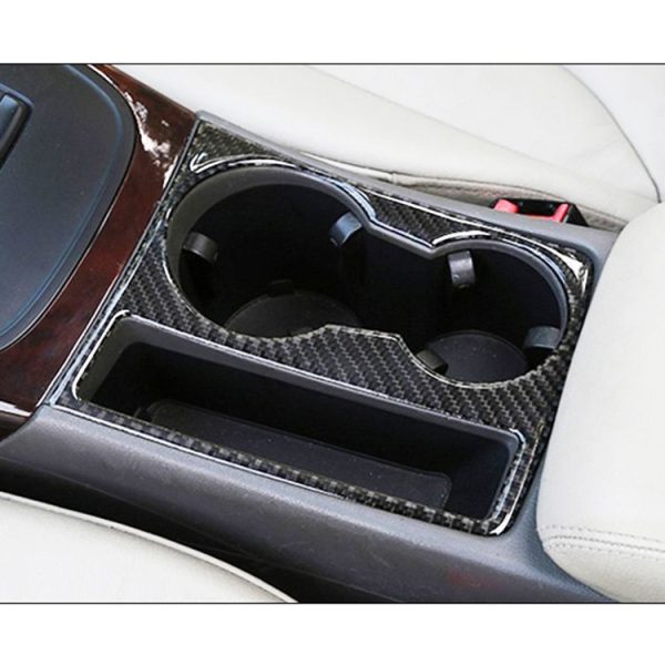 Car Carbon Fiber Water Cup Holder Decorative Sticker for Audi A4L / A5 / Q5 2009-2016 - Image 6
