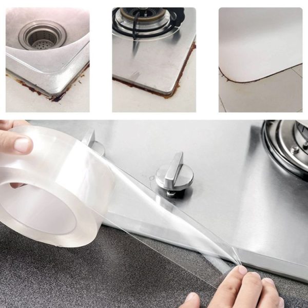 Acrylic Rubber Kitchen and Bathroom Waterproof Moisture-proof Tape Mildew Proof Stickers Size: 2cm x 3m, Thickness: 0.5mm - Image 8