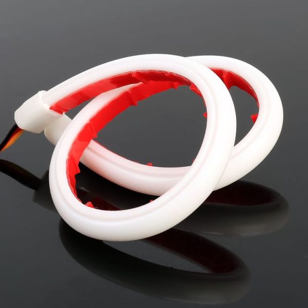 2 PCS 30cm DC12V 3.2W Ultra-thin Car Auto Double Colors Turn Lights / Running Lights (Turn Lights: Yellow Light; Running Lights: White Light) - Image 4