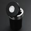Multi-function Portable Creative LED Car Cigarette Ash Tray Ashtray with Clock (Silver) - Image 3