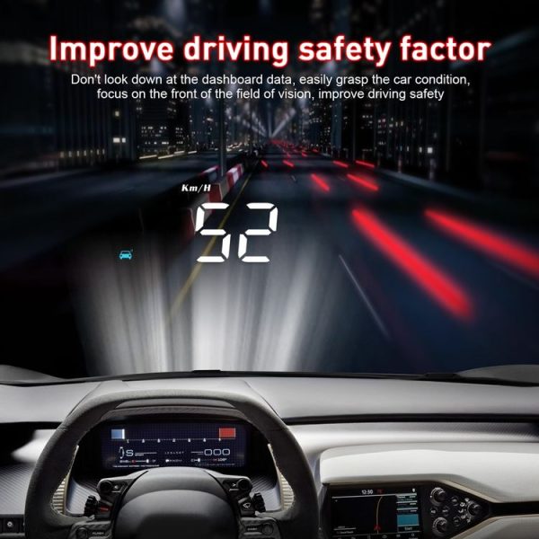 M8 3.5 inch Universal Car OBD2 HUD Vehicle-mounted Head Up Display - Image 9