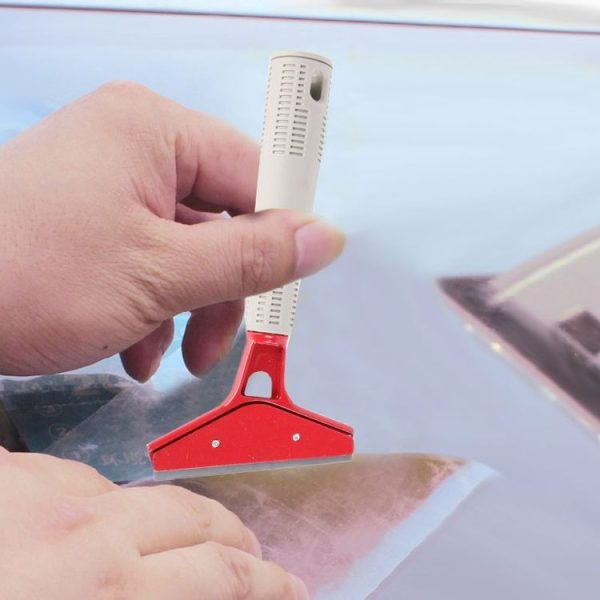 Pure Metal Blade Car Window Film Scraper Cleaner Tool Car Window Sun Visor Film Installation Tint Tool With Cover - Image 5