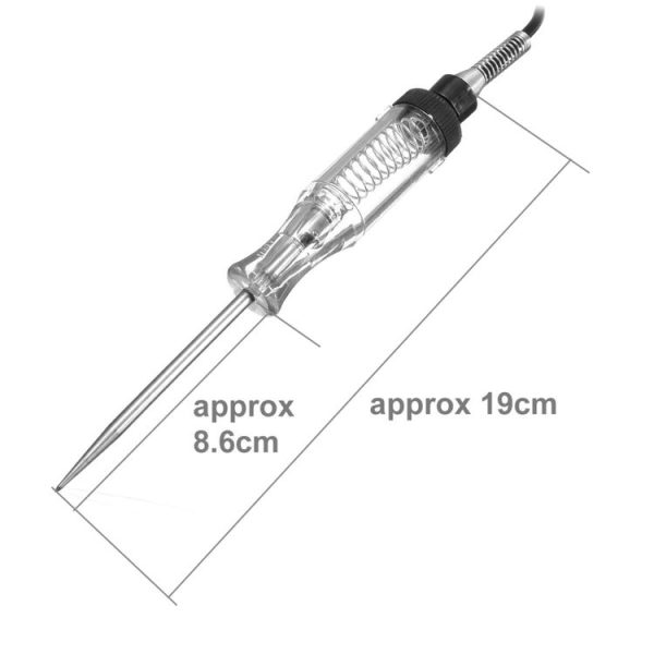 1M Car Voltage Circuit Tester for 6-24V DC Long Systems Probe Continuity Test Light - Image 3