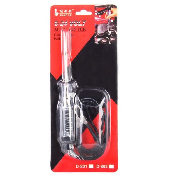 1M Car Voltage Circuit Tester for 6-24V DC Long Systems Probe Continuity Test Light - Image 5