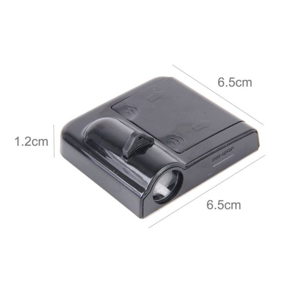 2 PCS LED Ghost Shadow Light, Car Door LED Laser Welcome Decorative Light, Display Logo for Chevrolet Car Brand (Black) - Image 4