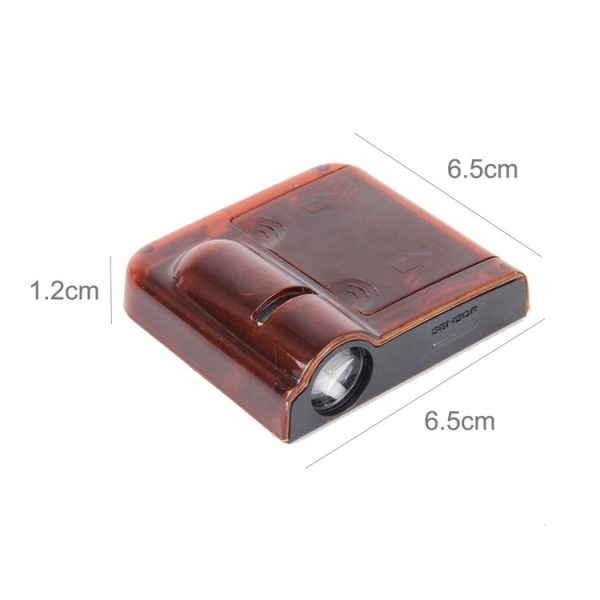 2 PCS LED Ghost Shadow Light, Car Door LED Laser Welcome Decorative Light, Display Logo for Renault Car Brand (Red) - Image 4