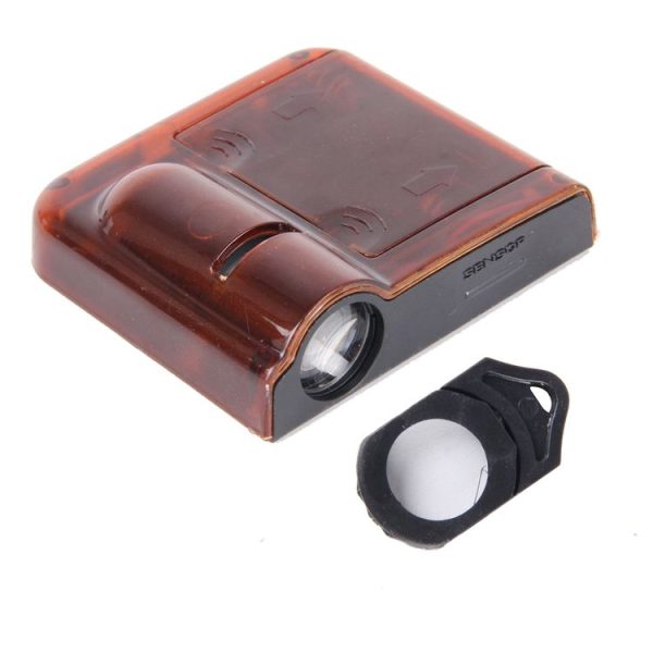 2 PCS LED Ghost Shadow Light, Car Door LED Laser Welcome Decorative Light, Display Logo for Renault Car Brand (Red) - Image 5