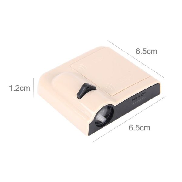 2 PCS LED Ghost Shadow Light, Car Door LED Laser Welcome Decorative Light, Display Logo for Citroen Car Brand (Khaki) - Image 4