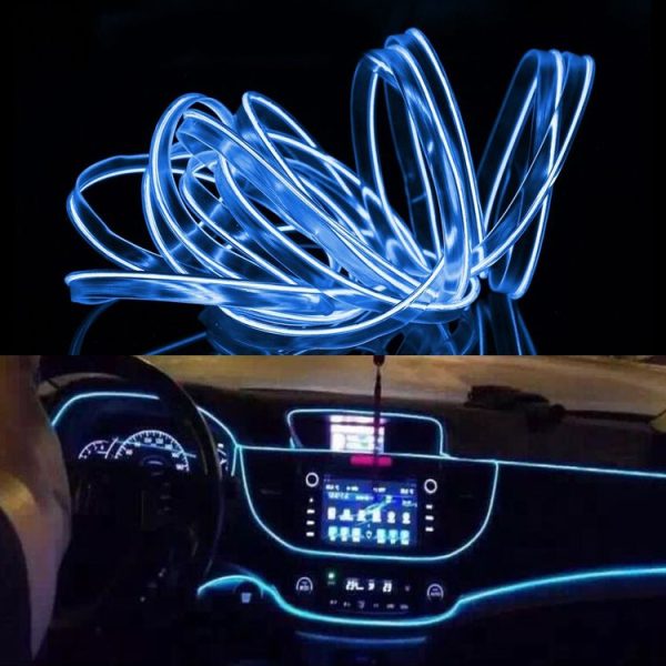 2M Cold Light Flexible LED Strip Light For Car Decoration (Blue Light)