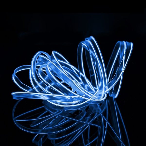 2M Cold Light Flexible LED Strip Light For Car Decoration (Blue Light) - Image 5