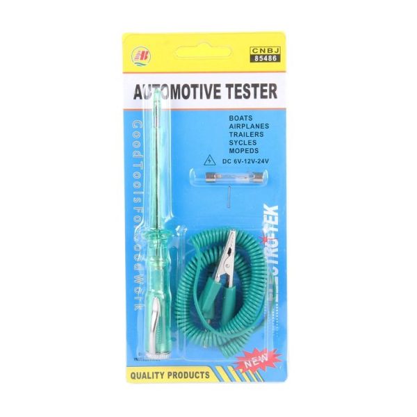 CNJB-85486 Circuit Tester and Electrical Voltage Detector Pen Set With Crocodile Clip And Replaceable Lamp 6-24V, Wire Length: 80cm - Image 6