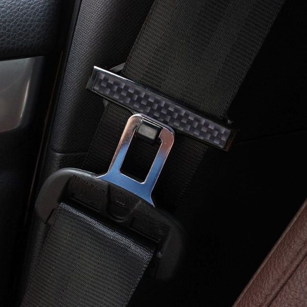 DM-013 2PCS Universal Fit Car Seatbelt Adjuster Clip Belt Strap Clamp Shoulder Neck Comfort Adjustment Child Safety Stopper Buckle (Black) - Image 6