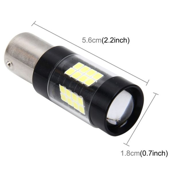 1156 / BA15S 7W 420LM 42LEDs DC 12V SMD-3528 Car Tail Bulb Turn Signal Auto Reverse Lamp Daytime Turn Running Light Car Source (White Light) - Image 5