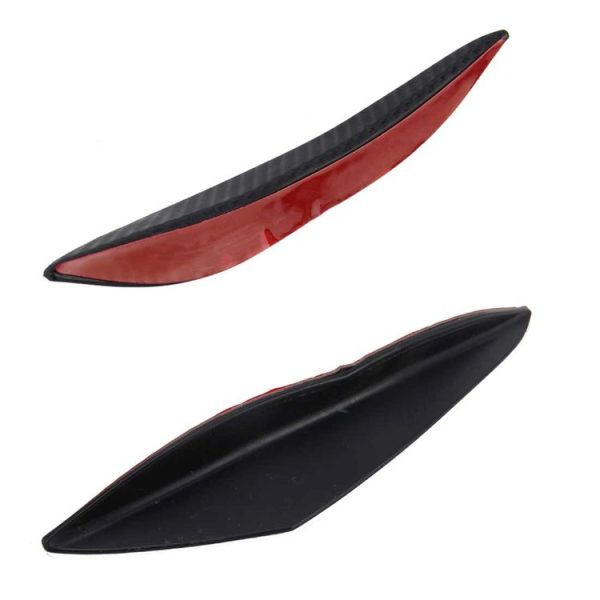 6 PCS Universal Carbon Fiber Style Car Front Bumper Body Spoiler Lip Splitter Protector Bar Strip Guard Sticker - Image 4