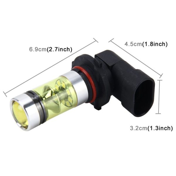 9006 10W 600 LM 3000K Car Fog Lights with 20 SMD-2835 LED Lamps, DC 12V (Gold Light) - Image 5