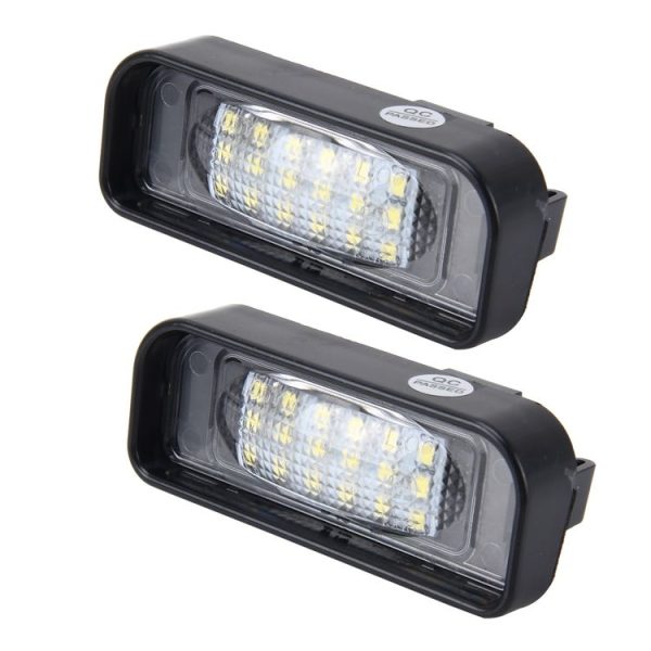 2 PCS License Plate Light with 18 SMD-3528 Lamps with Canbus for Mercedes-Benz W220, 2W 120LM, 6000K, DC12V (White Light) - Image 2