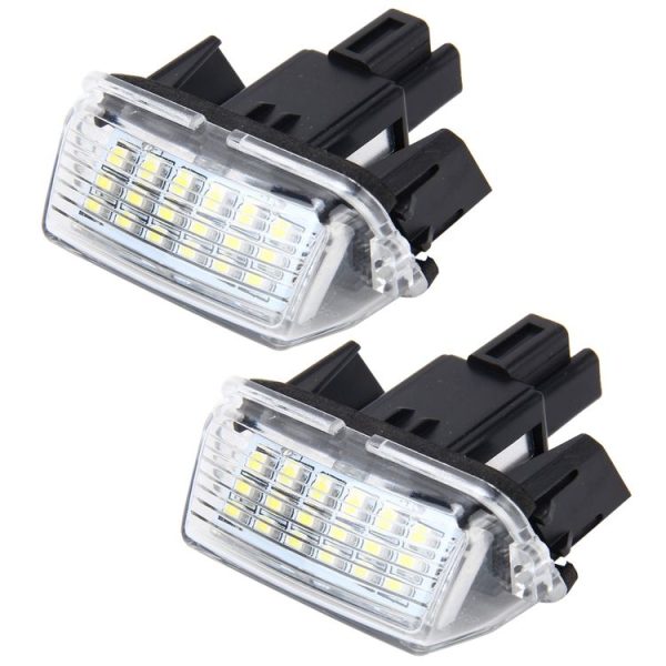 2 PCS License Plate Light with 18 SMD-3528 Lamps for Toyota, 2W 120LM, 6000K, DC12V (White Light) - Image 2