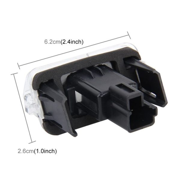 2 PCS License Plate Light with 18 SMD-3528 Lamps for Toyota, 2W 120LM, 6000K, DC12V (White Light) - Image 3