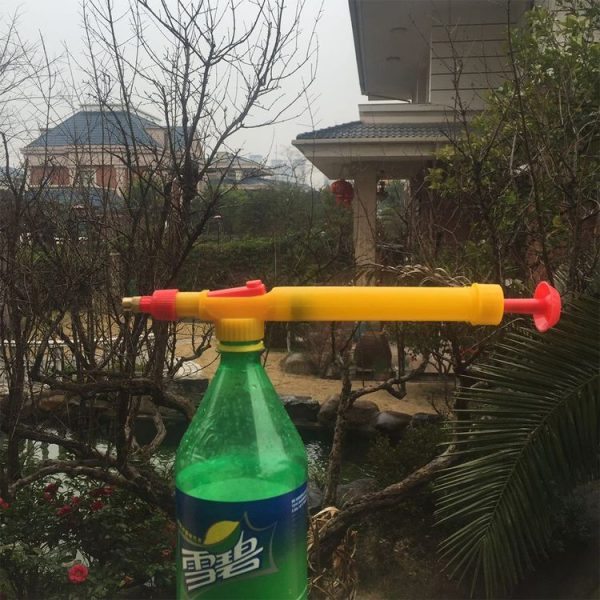 High Pressure Plastic Bottle Drink Beverage Trolley Gun Spray Reciprocating Sprayer Coke Bottle Sprayer Manual Pressure Sprayer, Random Color Delivery - Image 9