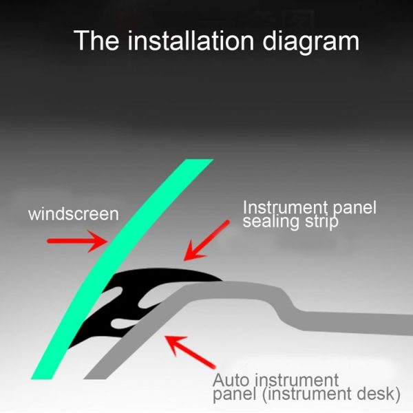 1.5m Car Instrument Desk Decorative Strip Rubber Chrome Decoration Strip Seal - Image 6