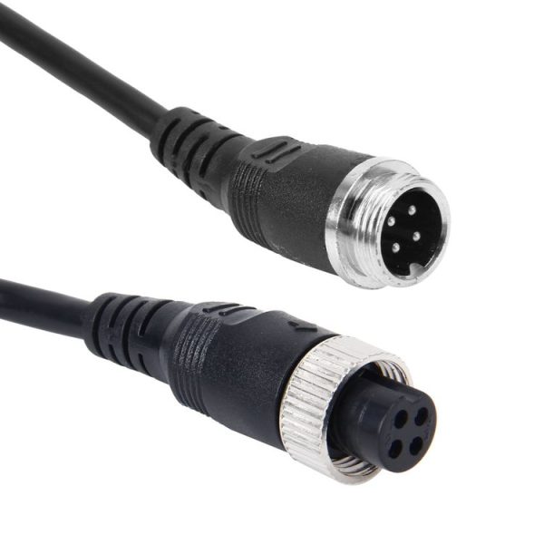 5m M12 4P Aviation Connector Video Audio Extend Cable for CCTV Camera DVR - Image 3