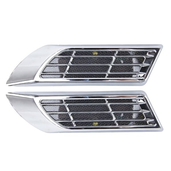 2 PCS Car Body Side Solar Decorative Colorful Strobe Warning Outlet Light - Image 2