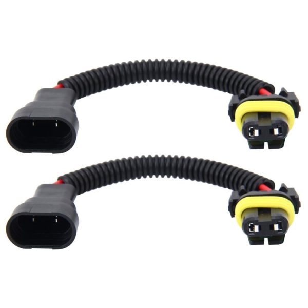 2 PCS 9005 / 9006 Car HID Xenon Headlight Male to Female Conversion Cable