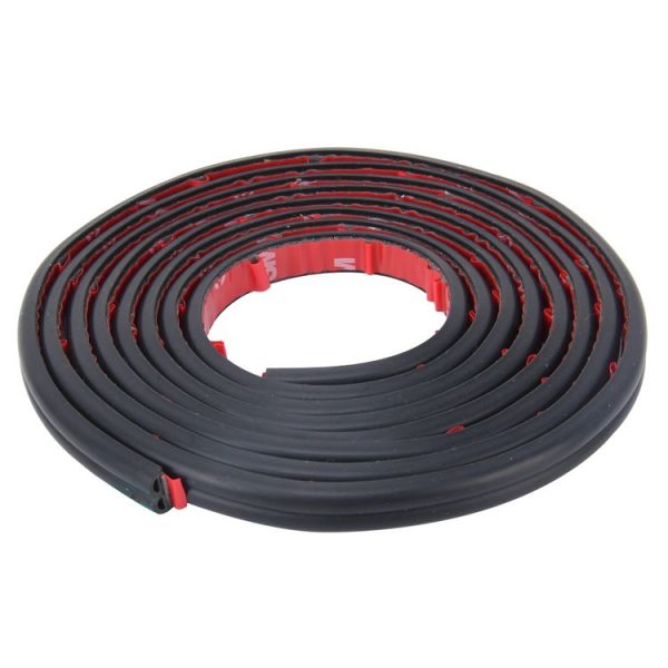4m B Shape Car Decorative Strip Rubber Chrome Decoration Strip Door Seal Window Seal - Image 2