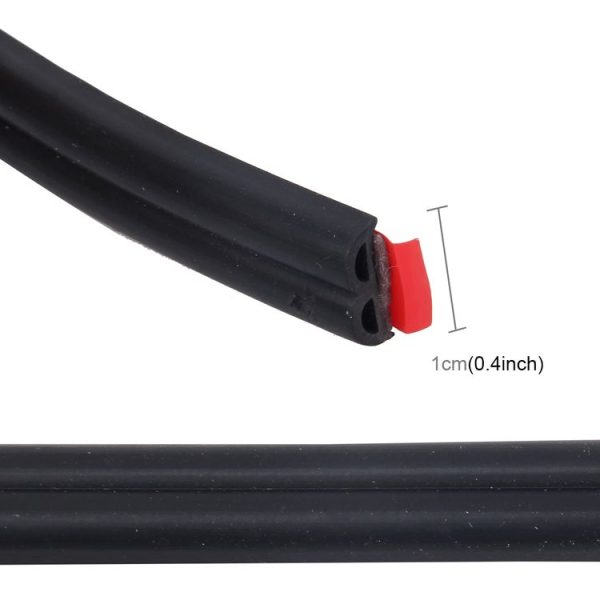 4m B Shape Car Decorative Strip Rubber Chrome Decoration Strip Door Seal Window Seal - Image 3