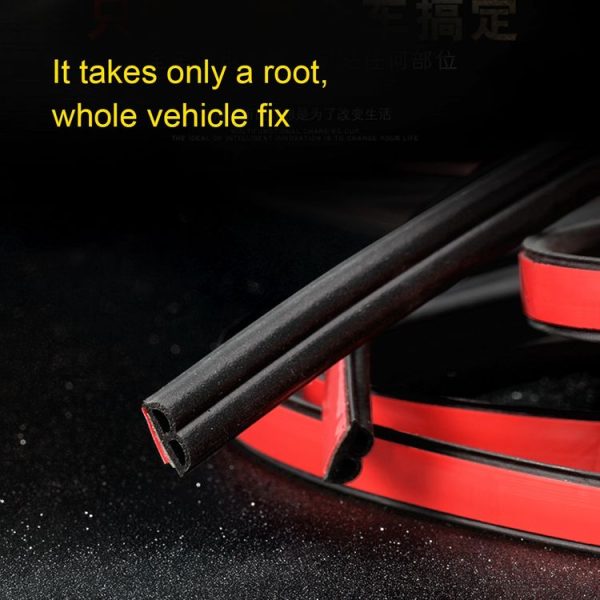 4m B Shape Car Decorative Strip Rubber Chrome Decoration Strip Door Seal Window Seal - Image 5