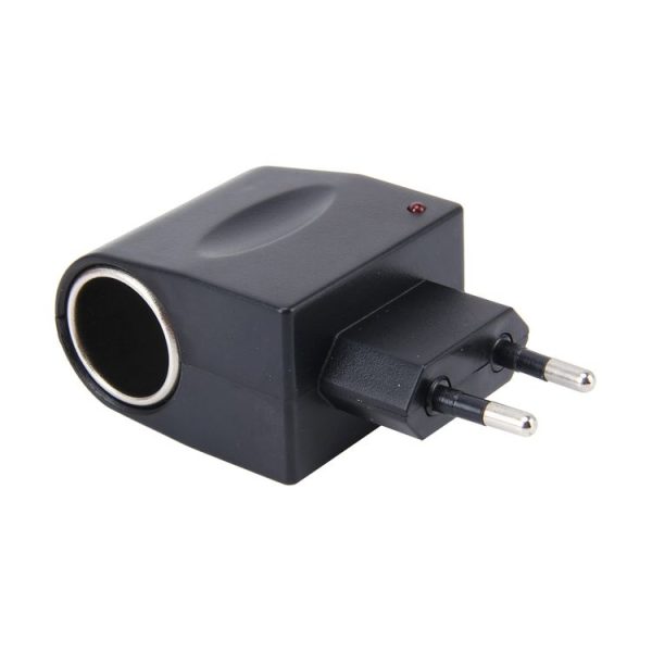 6W Vehicle Power Inverters 220V AC / DC to 12V DC with Car Cigarette Lighter Socket Adapter Converter Vehicle Amplifier Power Output: DC 12V 500mA (EU Plug) - Image 2