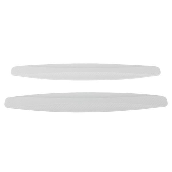 2 PCS Universal Car Body Carbon Fiber Bumper Guard Protector Sticker / Car Crash Bar Bumper Strips / Car Crash Strips / Anti-rub Strips / Anti-rub Bar (White) - Image 4