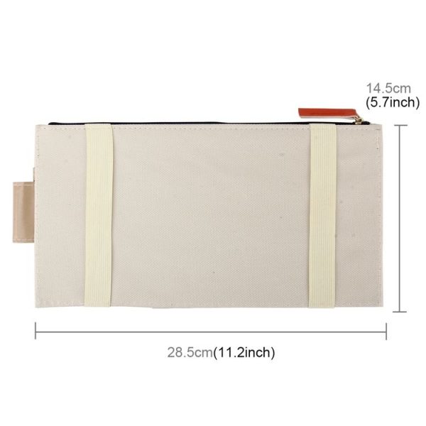 Multi-functional Auto Car Sun Visor Sunglass Holder Card Storage Holder Inner Pouch Bag (Khaki) - Image 3