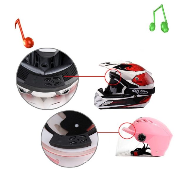 Motorcycle ABS Shell Helmet Bluetooth Stereo Speaker for iOS and Android - Image 4