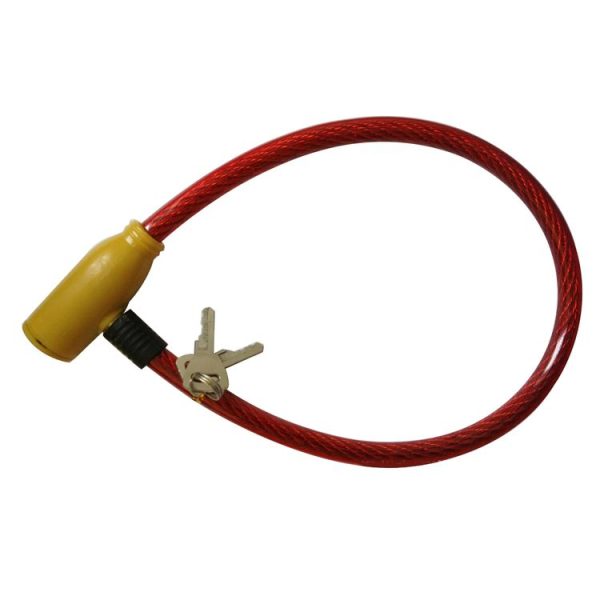 Motorcycle Bike Anti-theft Lock with Keys (Red) - Image 2