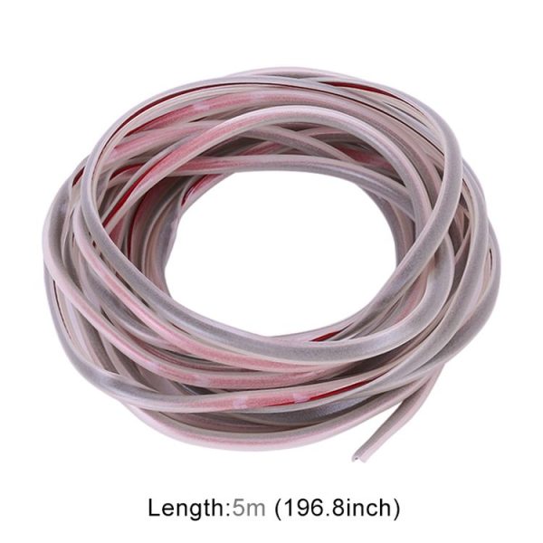 5m Car Luminous PVC Chrome Decoration Door & Window Seal Decorative Strip - Image 2