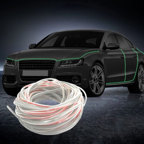 5m Car Luminous PVC Chrome Decoration Door & Window Seal Decorative Strip - Image 7
