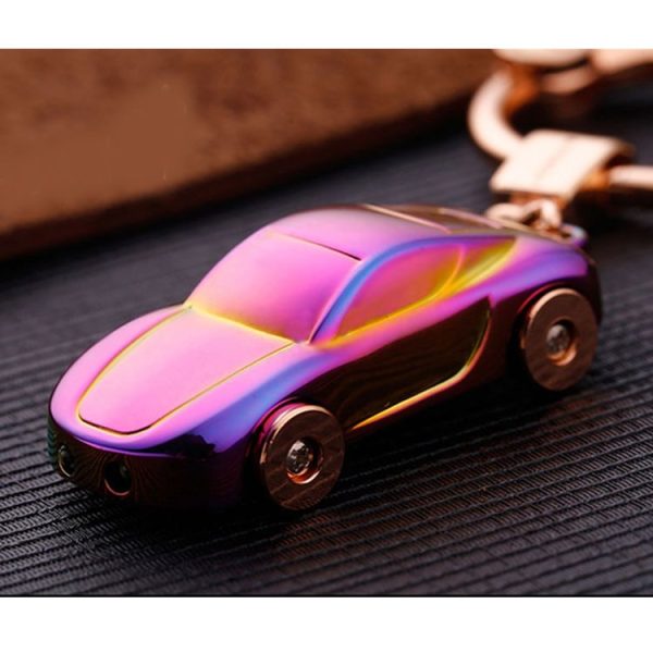 Metal Car Shape Decorative Keychain Holder (Random Color Delivery) - Image 5