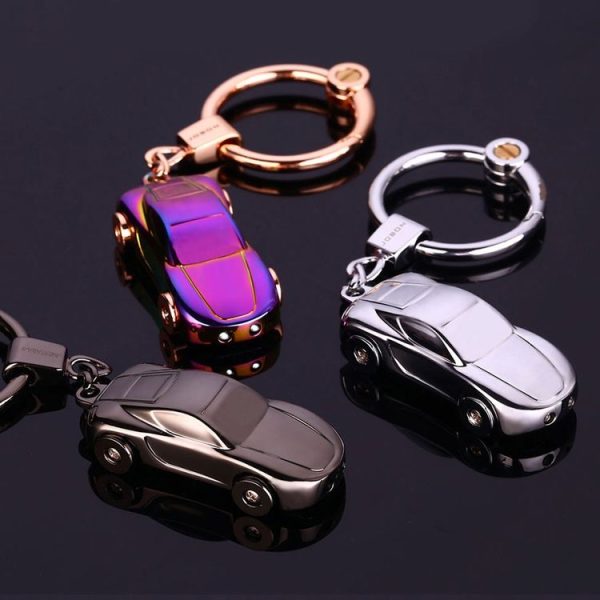 Metal Car Shape Decorative Keychain Holder (Random Color Delivery) - Image 7