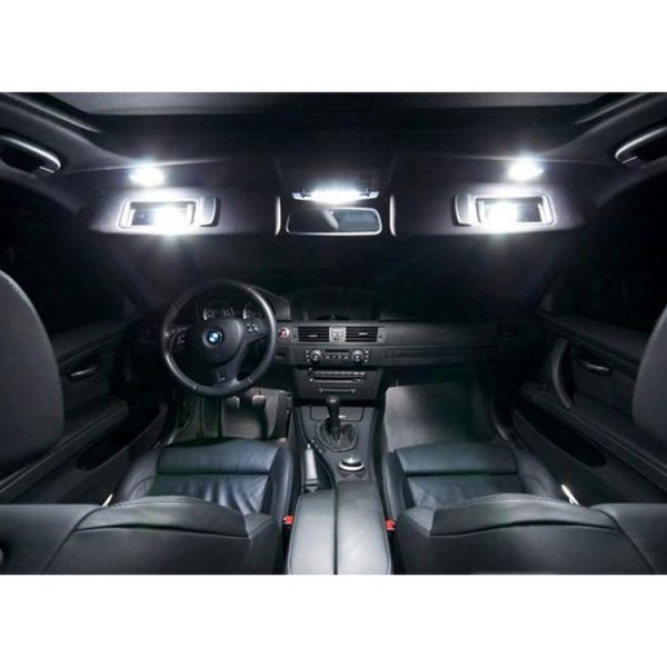 2 PCS White Light Car LED Vanity Mirror Lamp Lights with 18 SMD-3528 Lamps for BMW F10 / F11 / F07 / F01 / F02 / F03 / F04 - Image 7