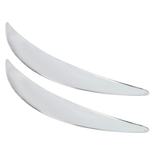 2 PCS Universal Car Auto Plastic Body Bumper Guard Protector Strip Sticker (Silver) - Image 2