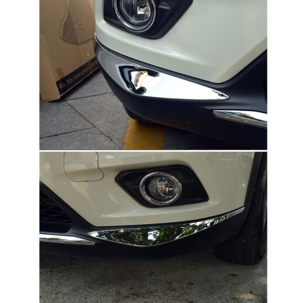 2 PCS Universal Car Auto Plastic Body Bumper Guard Protector Strip Sticker (Silver) - Image 6