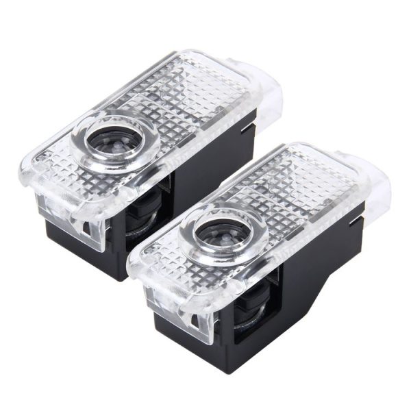 2 PCS LED Car Door Welcome Logo Car Brand 3D Shadow Light for Audi - Image 2