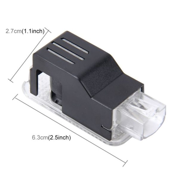 2 PCS LED Car Door Welcome Logo Car Brand 3D Shadow Light for Audi - Image 3